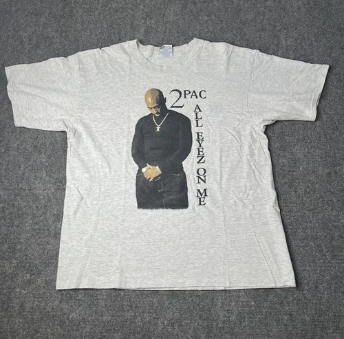 2Pac Tupac All Eyes Oj Me Death Row T-shirt Mens X 1990s vintage concert t-shirt, vintage, size XL, single stitch, B+ condition