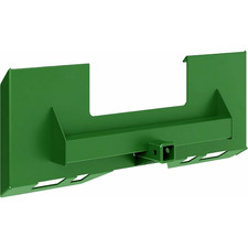 Quick Attach Plate 1/4in 2in Receiver 3000lb Steel Rustproof Skid Steer Tractor