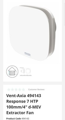 Vent Axia 494143 Response 7 HTP Netz Lo-Carbon Dunstabzugshaube  