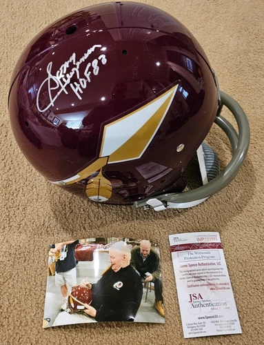WASHINGTON REDSKINS FULL SIZE REPLICA HELMET SIGNED SONNY JURGENSEN HOF 83  JSA