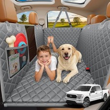 Dog Back Seat Extender Hard Bottom FOR TRUCKS 420 LBS Hammock Waterproof Cover