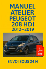 Manuel Atelier Peugeot 208 HDi