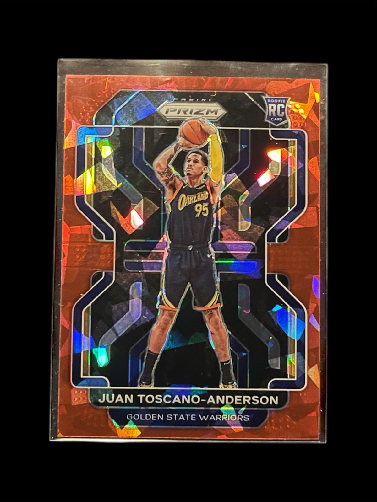 2021-22 Panini Prizm Red Cracked Ice Juan Toscano-Anderson Rookie #295 NM
