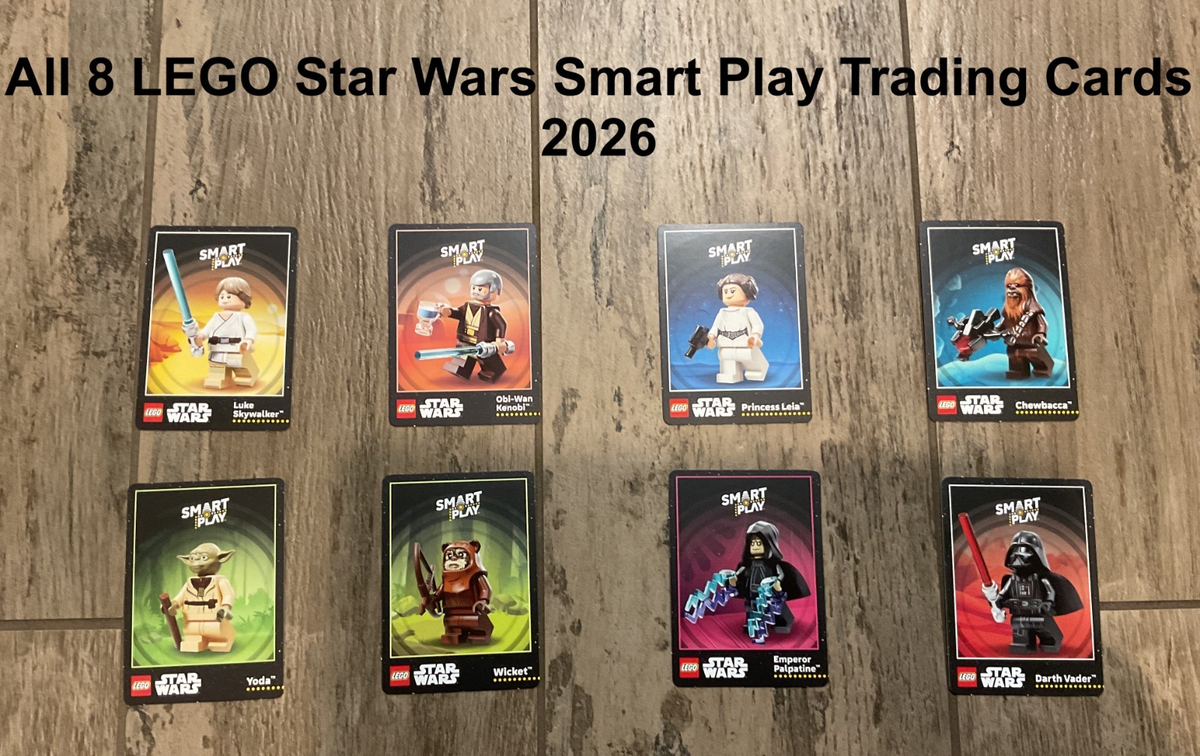 LEGO Star Wars Smart Play Trading Cards Complete Set (8 of 8