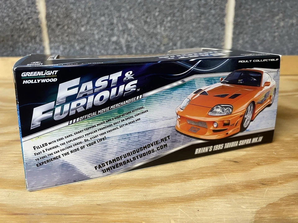 Toyota Supra MKIV Fast & Furious 1995 Brianlight Hollywood 1:43 Brian's Foto 4 de 4