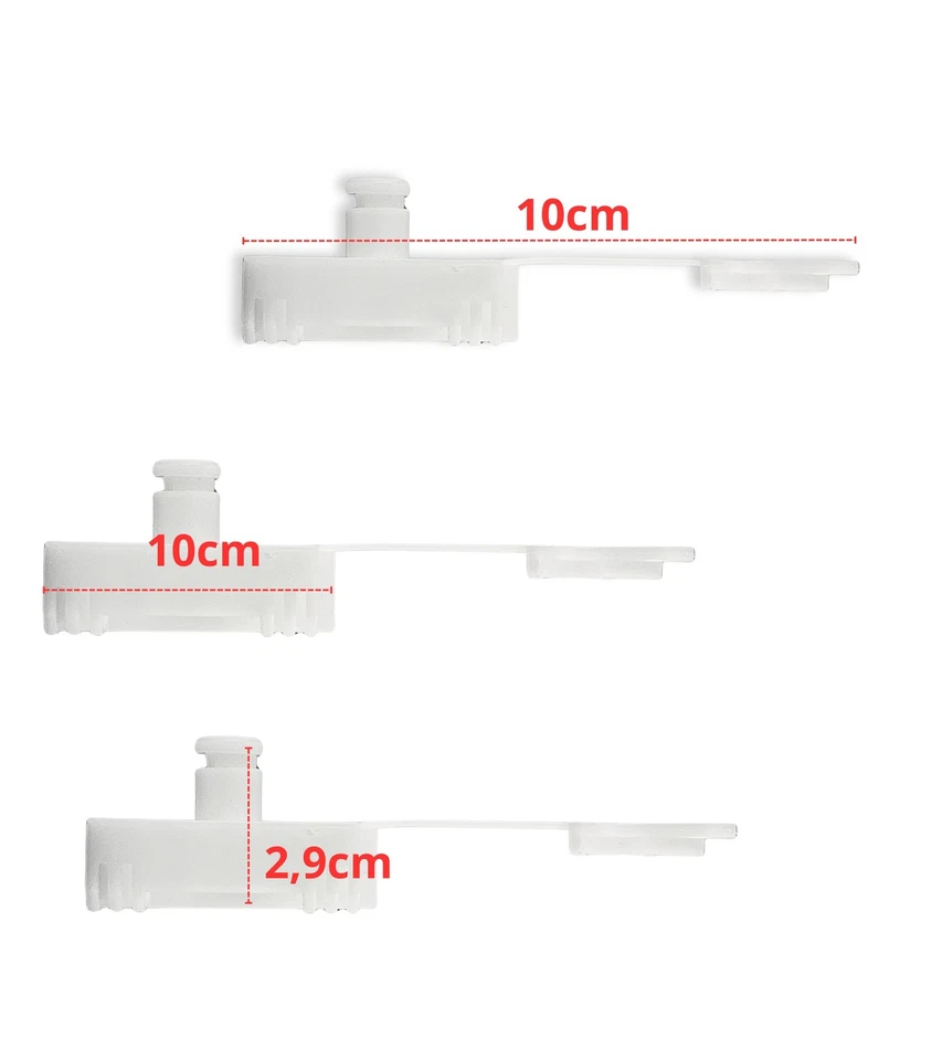 Set 2 Clip Riparazione Alzacristalli Compatibile Con Alfa Romeo 147 2000–2010 - Imagen 3 de 4