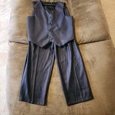 Youth size 10 Reg suit vest and pant suit Navy Blue 2-pc