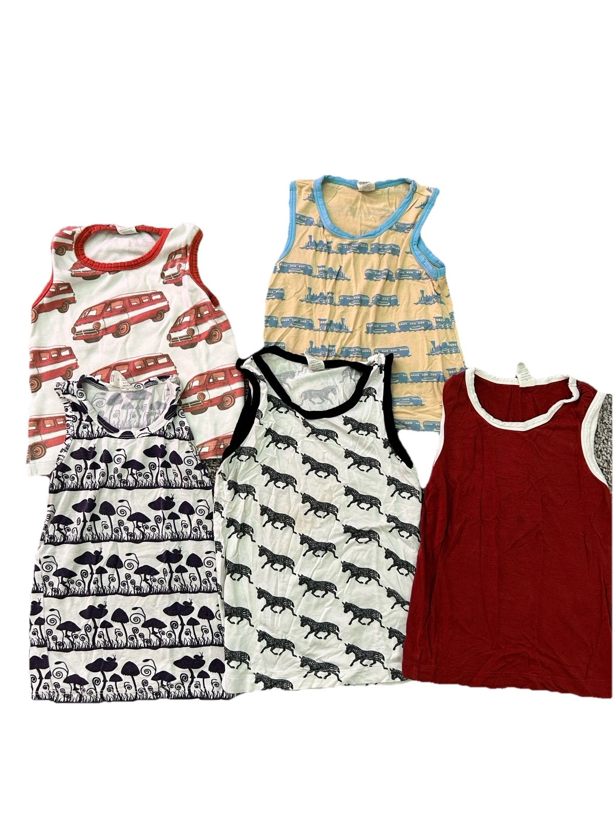 Kate Quinn Clothes Lot 3T/4T Bamboo Organic Cotton Mix Tanks Shirts