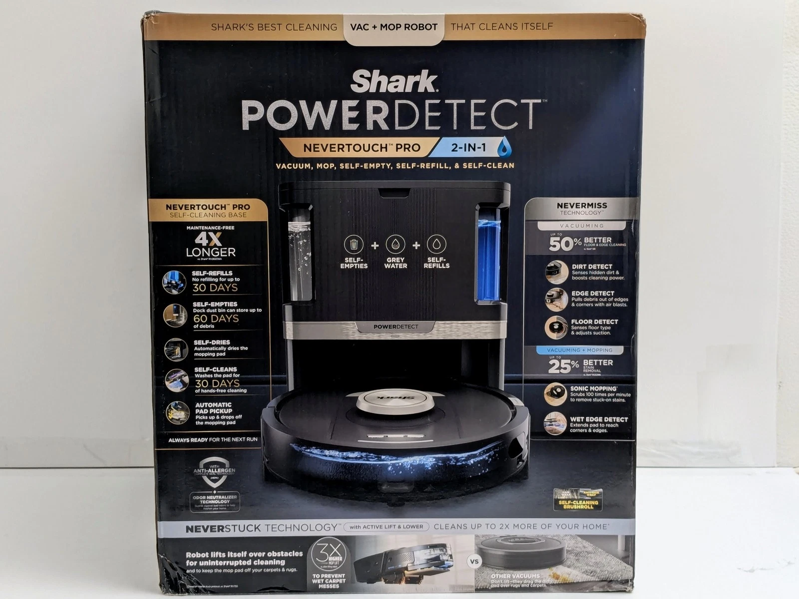 Shark ROBOT VACUUM CLEANER MOP COMBO POWERDETECT NEVERTOUCH PRO RV2820ZE SELF EM
Opens in a new wind