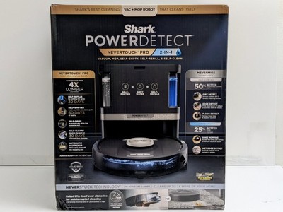 Shark ROBOT VACUUM CLEANER MOP COMBO POWERDETECT NEVERTOUCH PRO RV2820ZE SELF EM