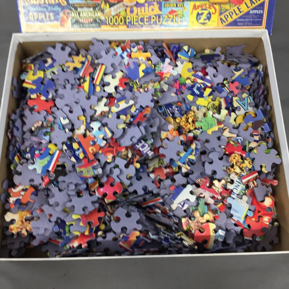 RARE! White Mountain Puzzles "An Apple A Day" 1000 Pc Jigsaw Puzzle - Complete - Image 4 of 4