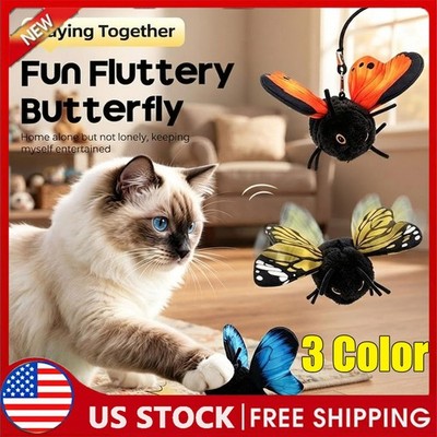 Smart Sensing Flapping Butterfly Toy, Interactive Butterfly Cat Toy