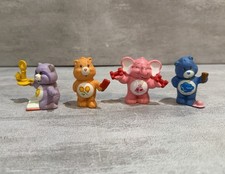 Vintage Care Bears Mini Figures Lot of 4