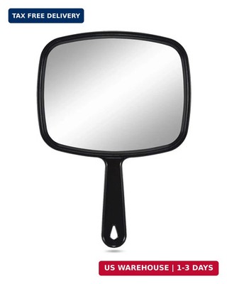 PROTECLE Large Hand Mirror, Salon Barber Hairdressing Handheld Mirror with Handl
