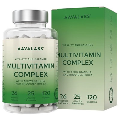 Multivitamin Kapseln 25 Vitamin Komplex hochdosiert & 120 Stück (1er Pack) 