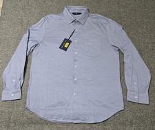 New With Tag Hart Schaffner Marx Blue Button Down Large