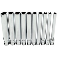 Astro Pneumatic 4110 10-pc 38 Drive Extra Deep Metric Socket Set New