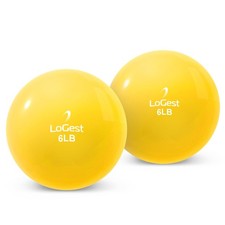 Weighted Toning Exercise Balls Pair - Round Shape Medicine Ball - 1LB 2LB 3LB...