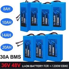 36V 48V 8Ah/10Ah/14Ah/20Ah Electric bicycle Lithium Battery BMS for  1200W Motor