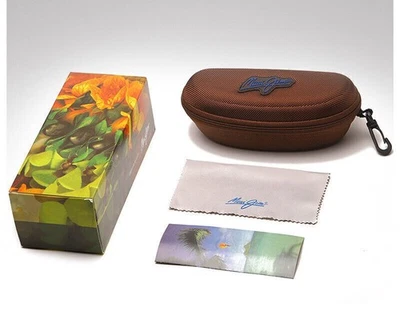 New Maui Jim Sunglasses Case Zip Around Clip Hard Protective Case