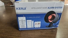 KERUI White Intelligent Home Alarm System 32 Wireless Zones, Remote Sound Sensor