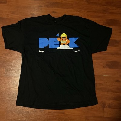 Amazon Employee PEAK 2025 Glidan Black T-shirt Limited Release 