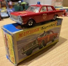 Matchbox Lesney Superfast Number 59 Fire Chief Car Rare BOXED
