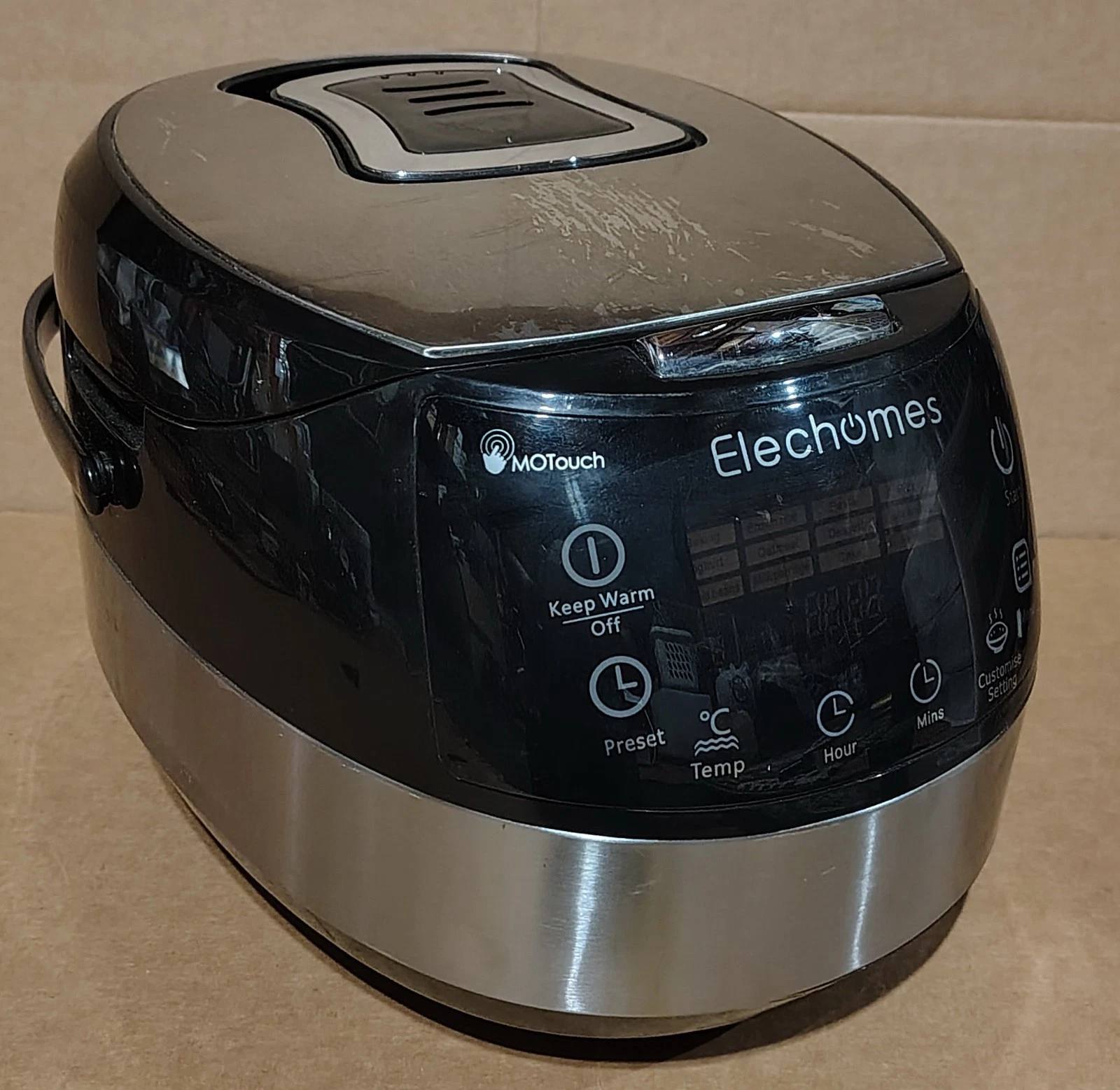 Elechomes LED Touch Control Rice Cooker, 16-in-1 Multi-function Cooker CR502
