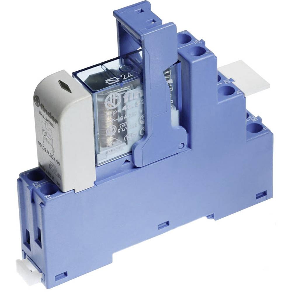 Relais d'interface Finder 48.52 à double inverseur 8A pour armoire PLC