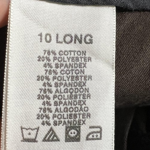 Pantalones Dockers para mujer 10 largos tiro medio curvilíneos verdaderamente adelgazantes pierna recta nuevos - Imagen 5 de 12