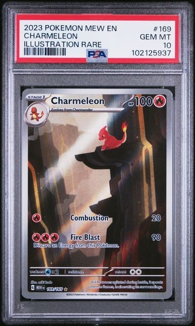 2023 POKEMON MEW EN-151 #169 CHARMELEON ILLUSTRATION RARE