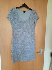 H&M Grey Short Sleeve Dress Size M