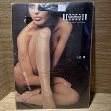 Wolford LE9 Black 7005 Tights Medium M Style 10214 5 2 -5 8 Vintage Austria