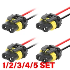 9006 9005 9012 Headlights Fog Lights DRL Connector Wiring Harness Socket 1-5SET