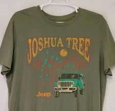 Goodfellow & Co and Jeep Olive Green Graphic Men's T Shirt Joshua Tree Sz 2XL 