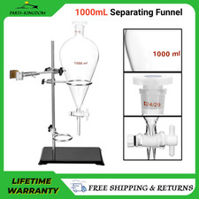 1000ml Heavy Wall Conical Separating Funnel with 24/29 Fitting and PTFE Stopcock