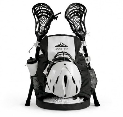 SPORTINE XL Lacrosse Backpack, Shoe Compartment, 2 Stick Holders, All Field Hock