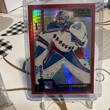 2016-17 O-Pee-Chee Platinum Red Prism #53 Henrik Lundqvist 128-199 NY Rangers