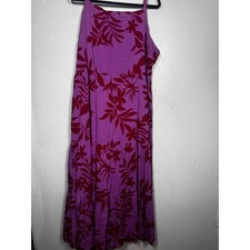 Old Navy Floral Maxi Dress Pink Sz XXL Smocked Sleeveless