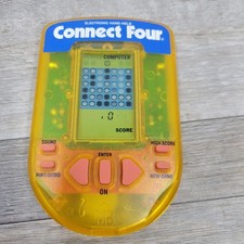 Vintage 1995 Milton Bradley Electronic Hand Held Connect Four Game Works Tested