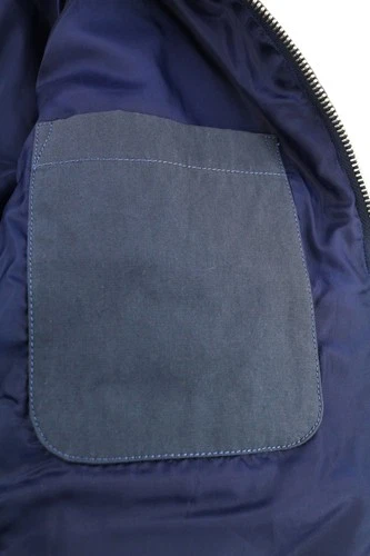 DIESEL Men Jacket W-Spleak-A S Blue Washed Oversized Bomber Insulated RRP325 image 8