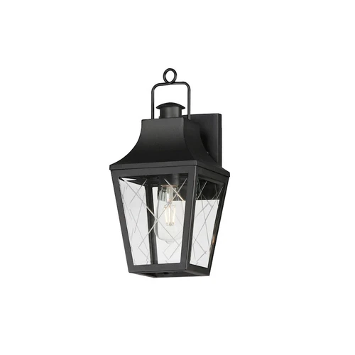 Maxim Lighting Storybook 1Lt Outdoor Small Wall Sconce, Black/Clear - 30361CLBK - Picture 1 of 1