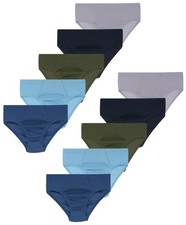 10 Jungen Slips 100% Baumwolle Unterhosen Unterw&auml;sche Slip Shorts Basics
