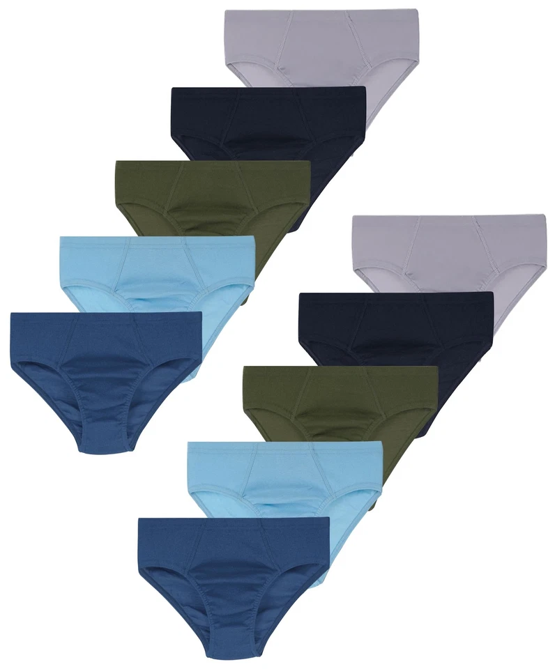 10 Jungen Slips 100% Baumwolle Unterhosen Unterwäsche Slip Shorts Basics - Bild 1 von 4