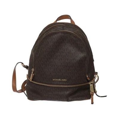 Michael Kors, Rucksack, Rhea Zip, Unisex (Erwachsene), Leder, Braun, Print #BHL - Bild 1 von 4