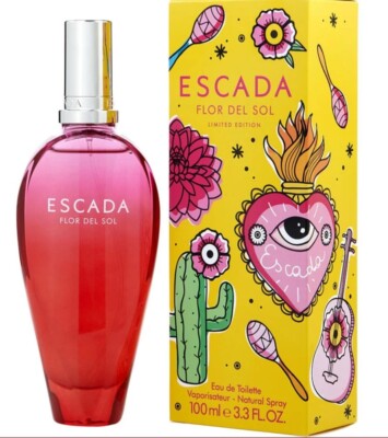 ESCADA FLOR DEL SOL Perfume 3.4 Oz 100 ml Eau De Toilette Spray Women New Sealed