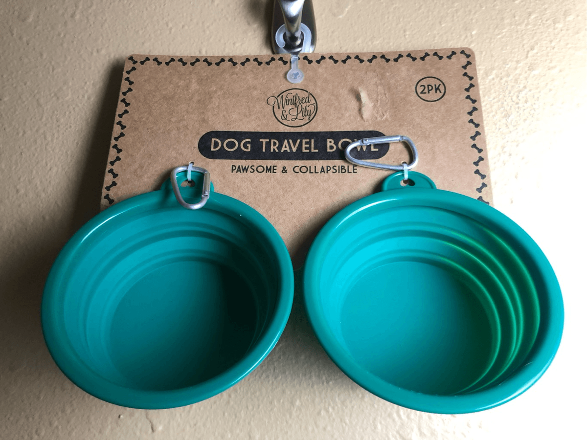 Winifred Lily Portable Travel Collapsible Pet Dog Bowl Food