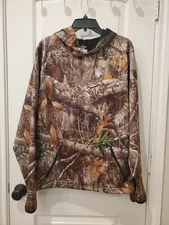 Realtree Mens Hoodie Sweater  With Attached Face Gaiter Size XL