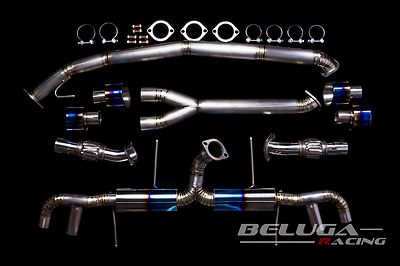 Beluga Racing Cat-Back Abgasanlage Nissan Skyline GTR 3.8L VR38DETT Titan 3 Zoll