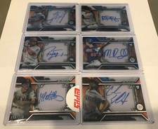 Lot of Six (6) 2016 Topps Strata Baseball On Card Auto Rookie Cards RC Acetate